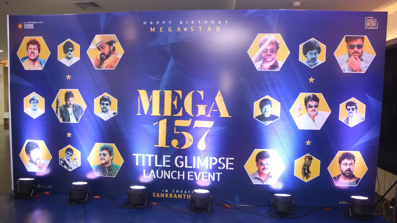 Chiranjeevi Mega 157 Title Launch event