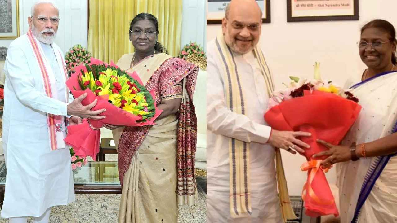 Jammu Kashmir: రాష్ట్రపతితో ప్రధాని మోదీ, అమిత్ షాల భేటీ.. గంటల వ్యవధిలో హై లెవెల్ మీటింగ్స్.. ఏం జరుగుతోంది? Jammu Kashmir: రాష్ట్రపతితో ప్రధాని మోదీ, అమిత్ షాల భేటీ.. గంటల వ్యవధిలో హై లెవెల్ మీటింగ్స్.. ఏం జరుగుతోంది?