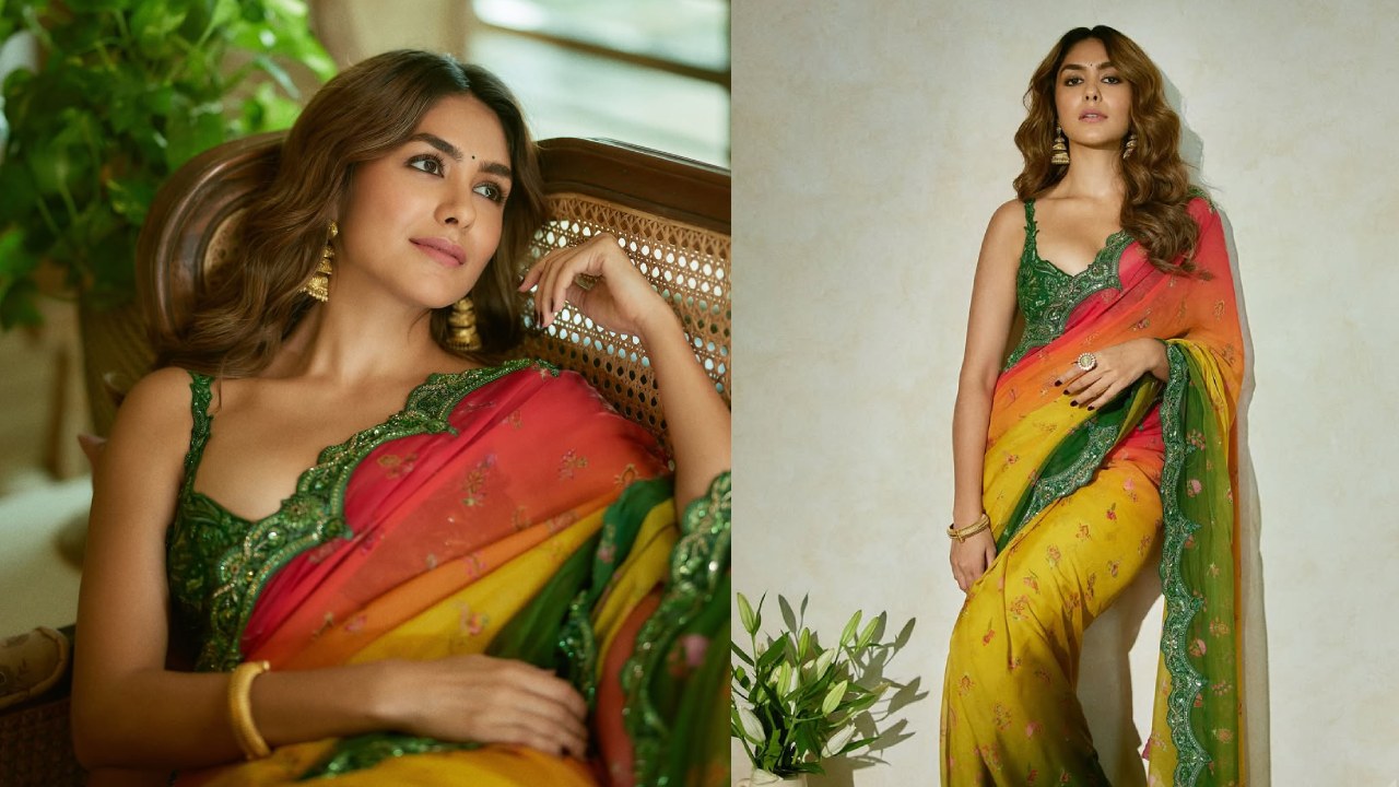 Mrunal Thakur : కలర్ ఫుల్ చీరలో మృణాల్ ఠాకూర్ మెరుపులు..