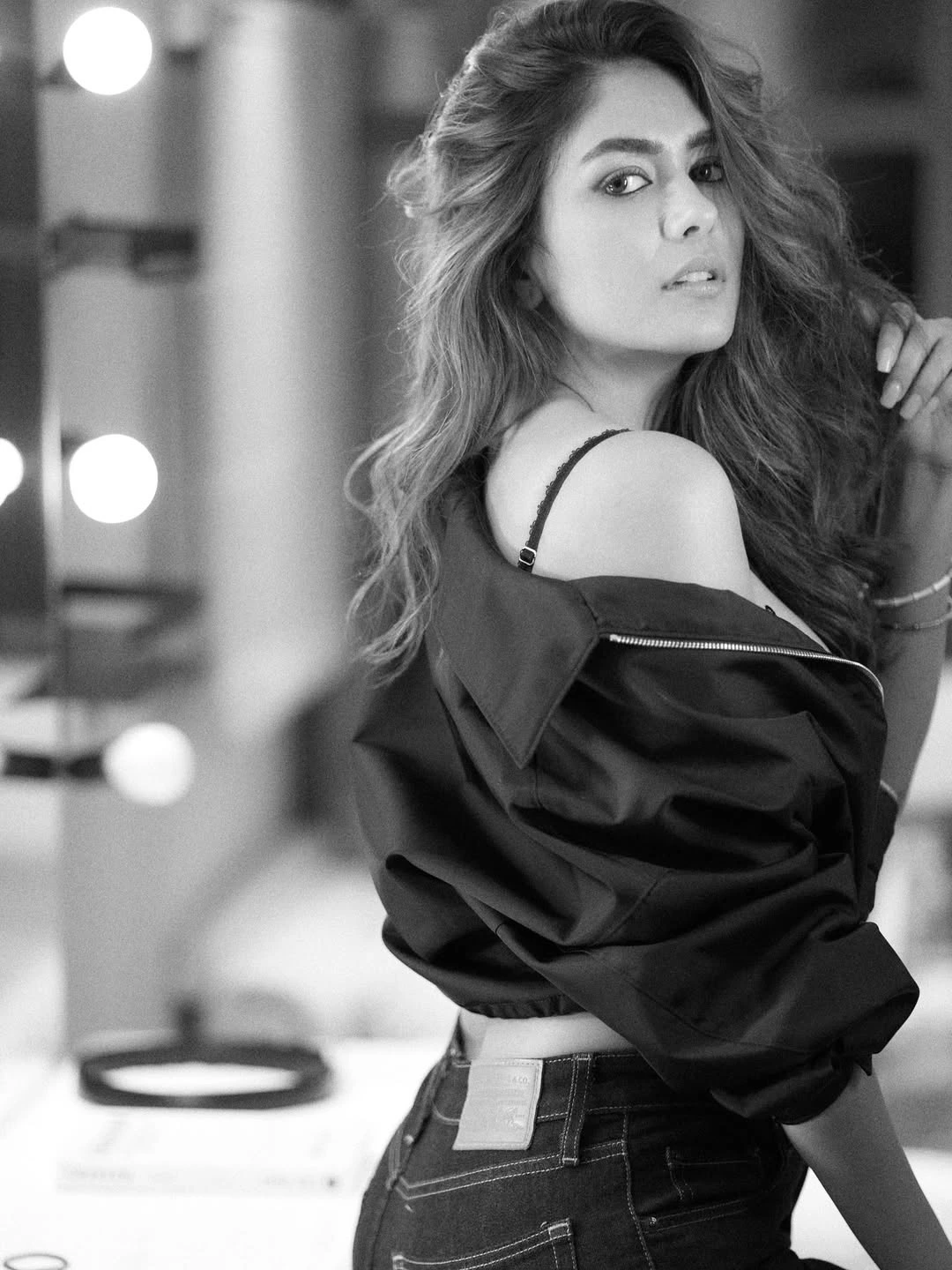 Mrunal Thakur Stunning Looks in Black Dress