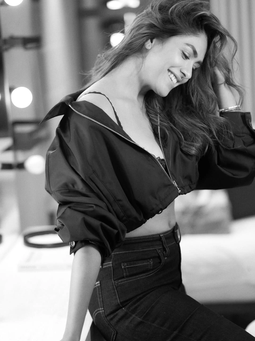 Mrunal Thakur Stunning Looks in Black Dress