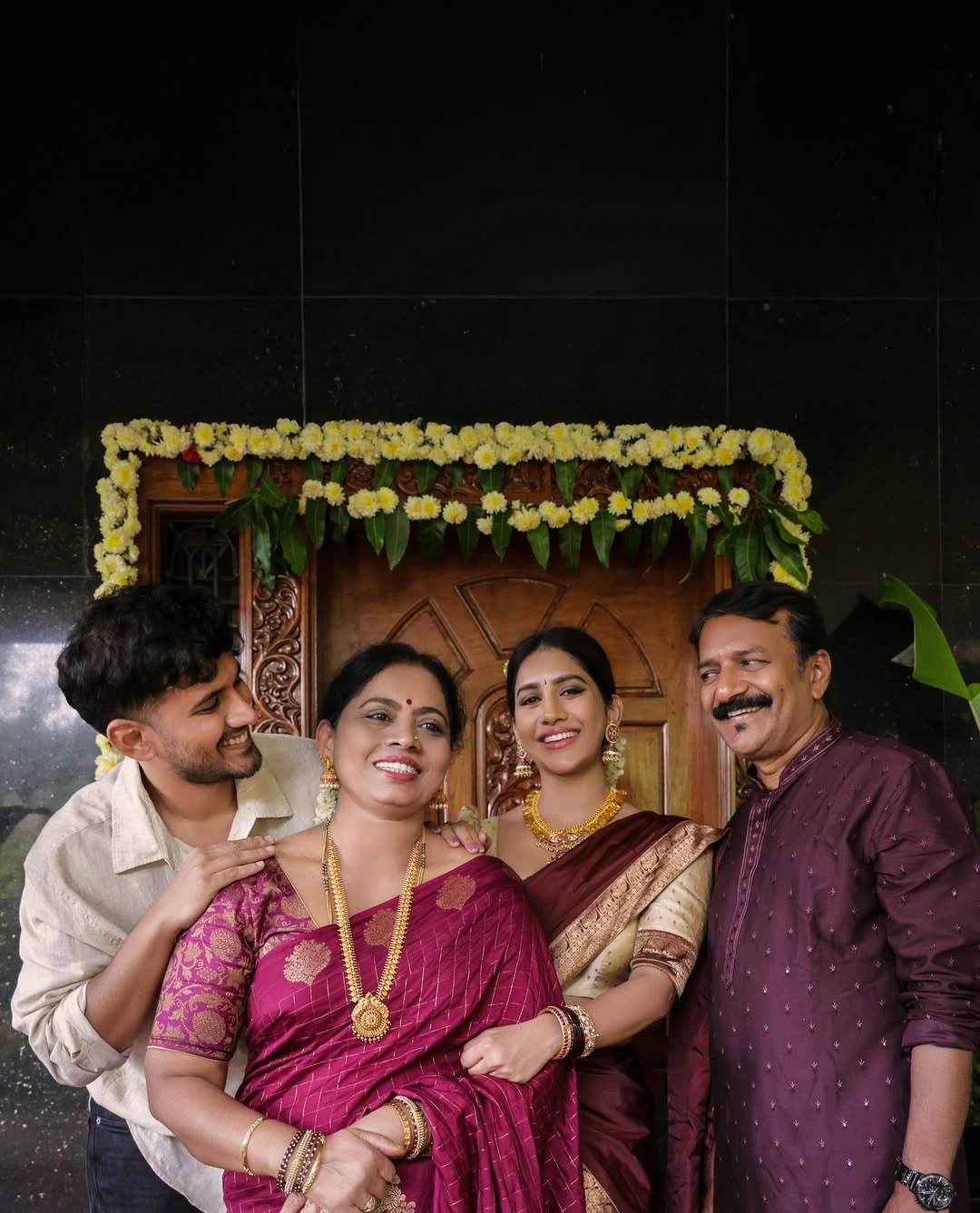 Nabha Natesh Vinayaka Chavithi Celebrations with Family