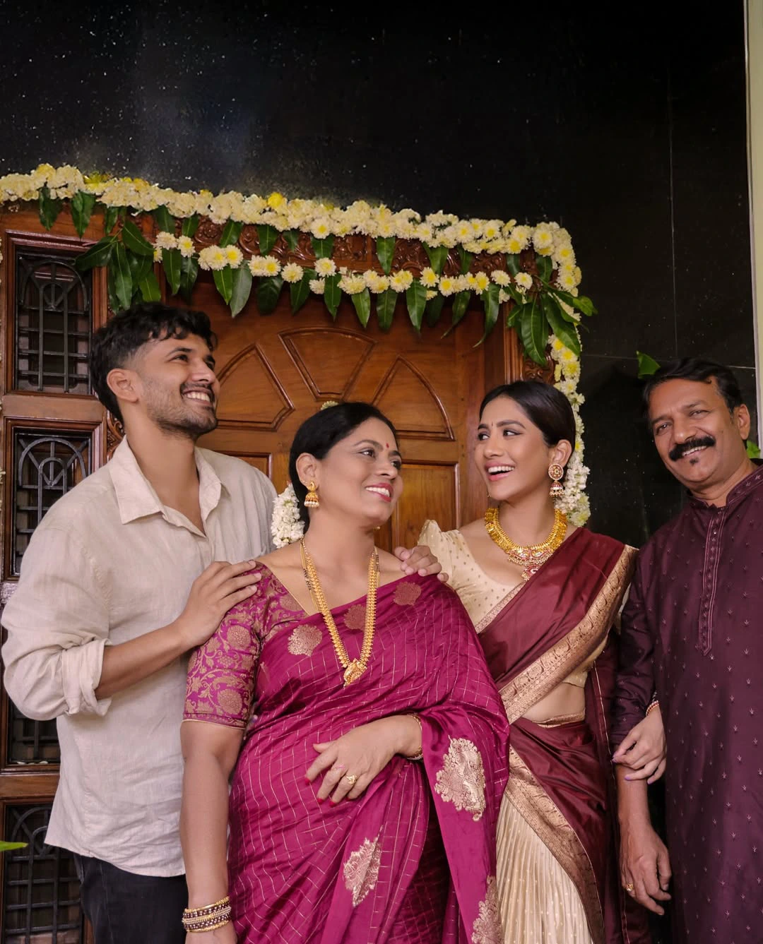 Nabha Natesh Vinayaka Chavithi Celebrations with Family