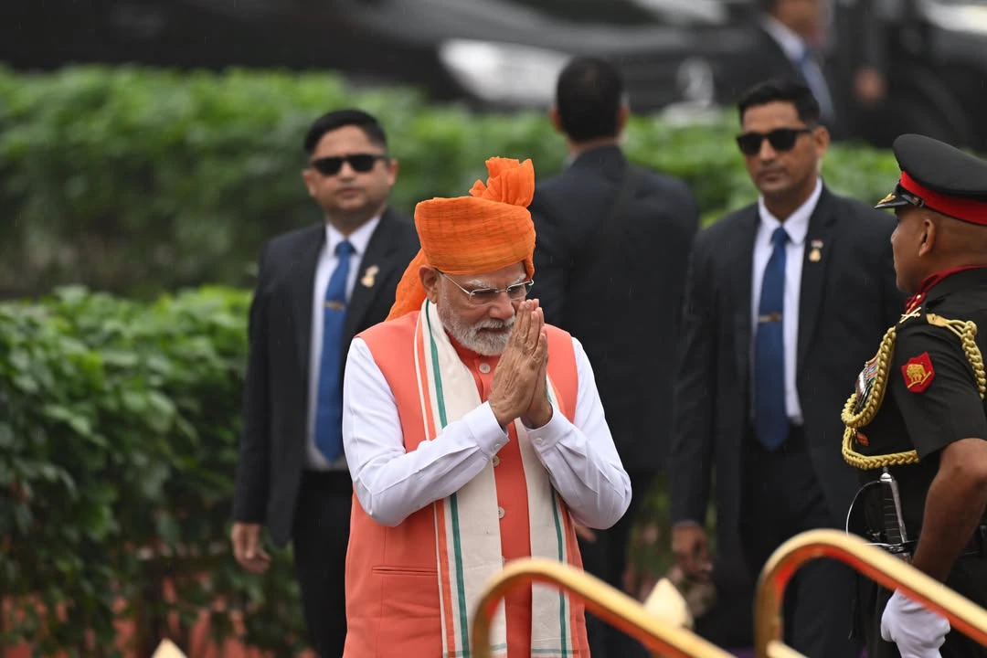Narendra Modi Participated in Independence Day Celebrations at Red Fort in Delhi