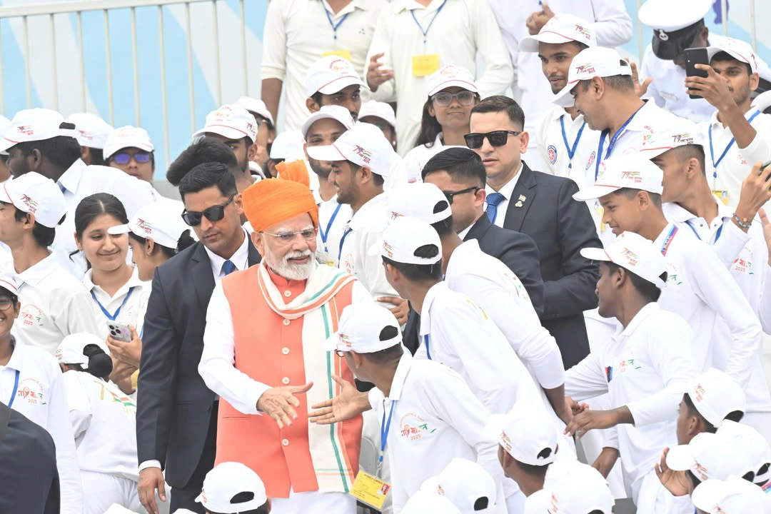 Narendra Modi Participated in Independence Day Celebrations at Red Fort in Delhi
