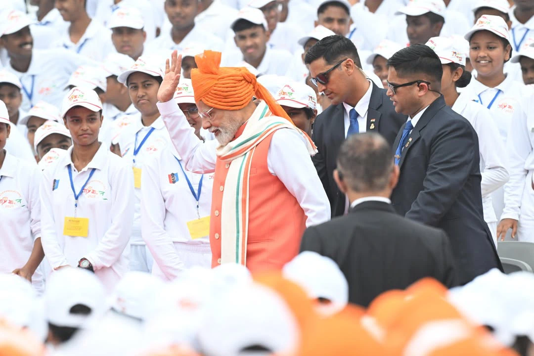 Narendra Modi Participated in Independence Day Celebrations at Red Fort in Delhi