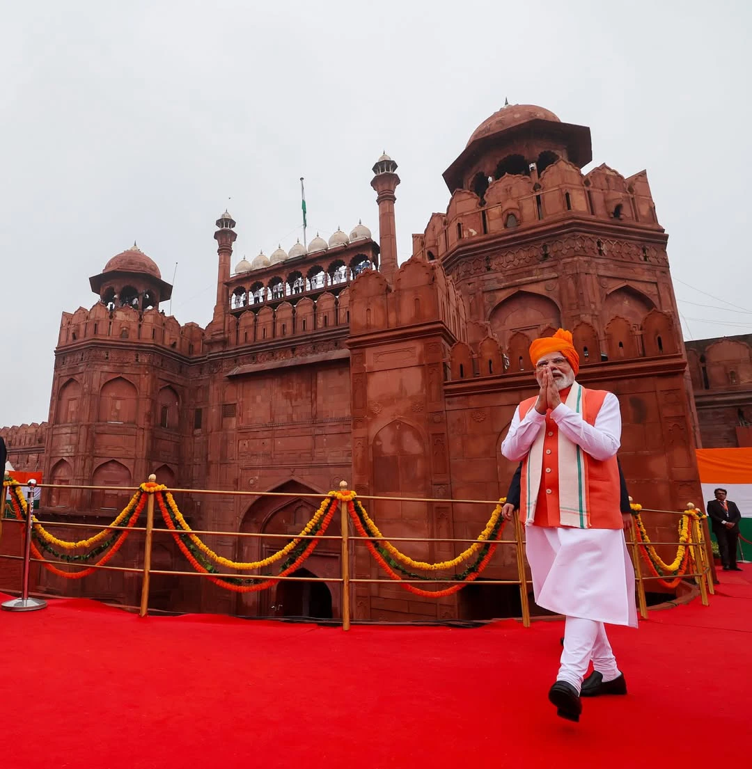 Narendra Modi Participated in Independence Day Celebrations at Red Fort in Delhi