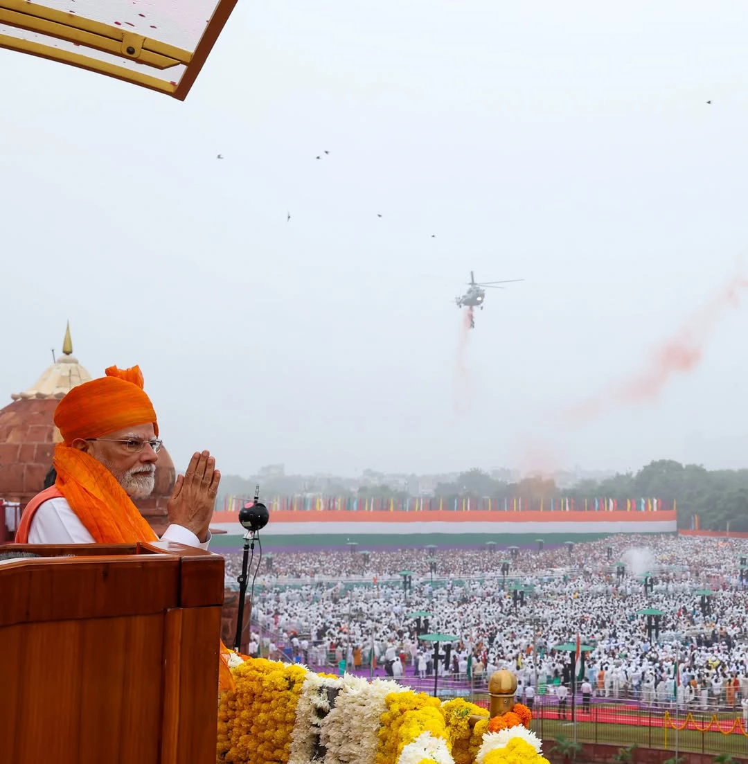 Narendra Modi Participated in Independence Day Celebrations at Red Fort in Delhi