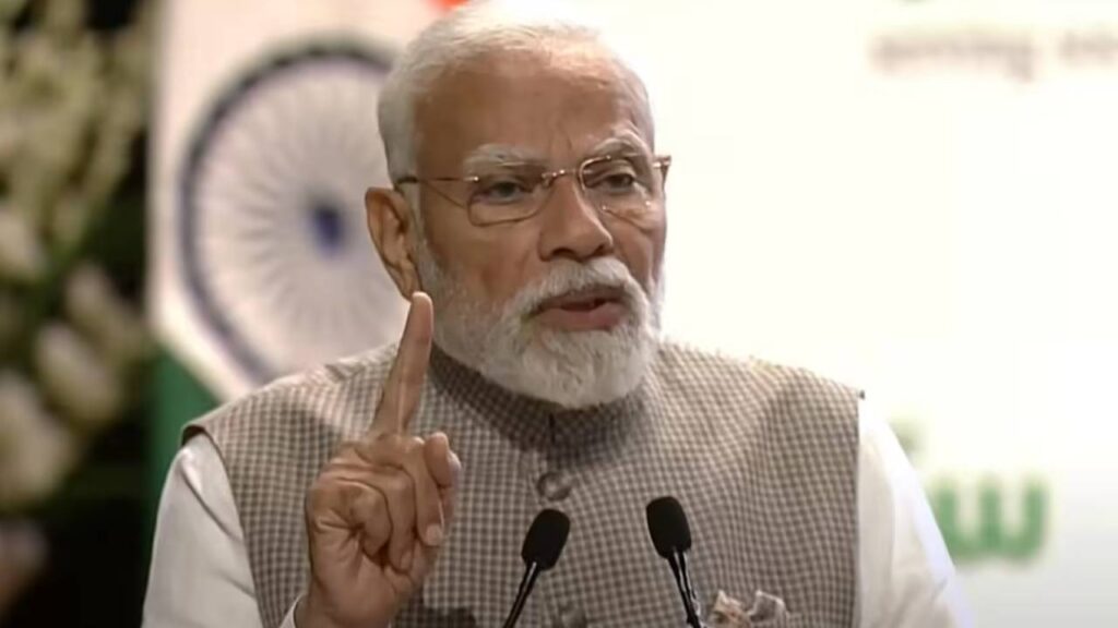 PM Narendra Modi responds on Trump tariff hike
