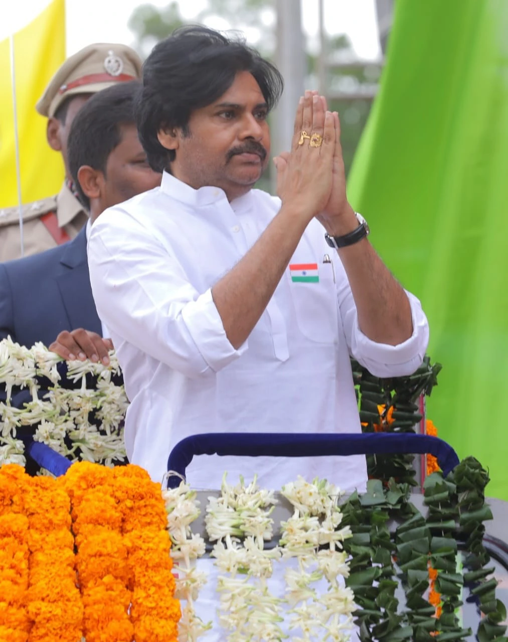 Pawan Kalyan Participated in Independence Day Celebrations at Kakinada
