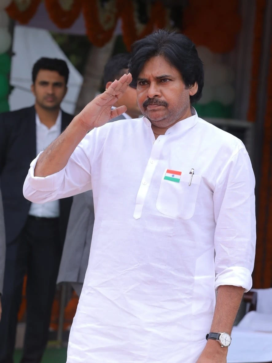 Pawan Kalyan Participated in Independence Day Celebrations at Kakinada