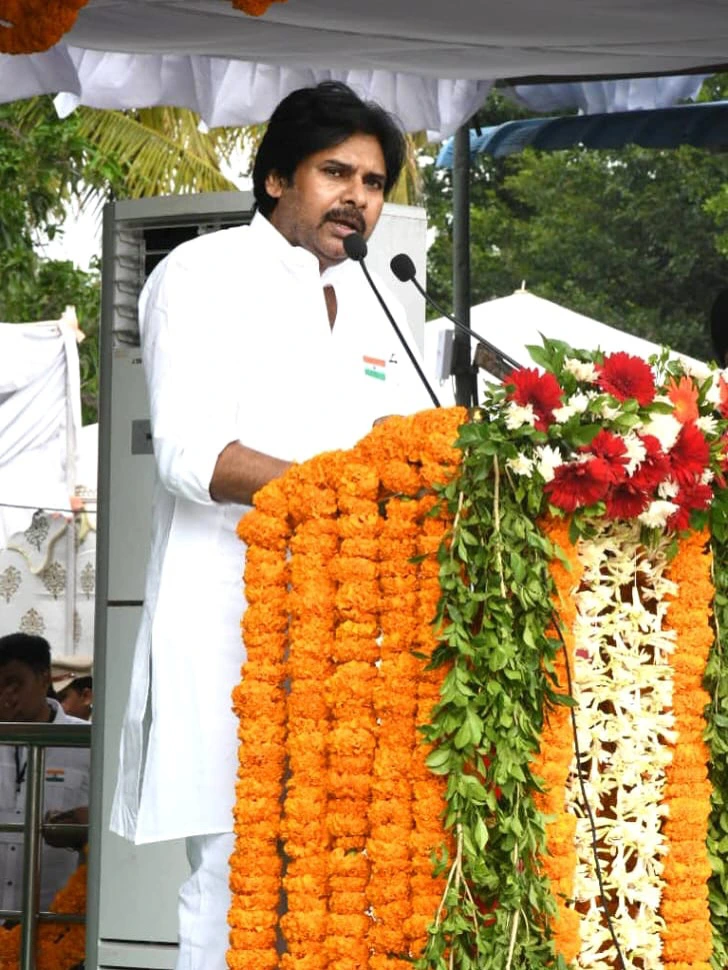 Pawan Kalyan Participated in Independence Day Celebrations at Kakinada
