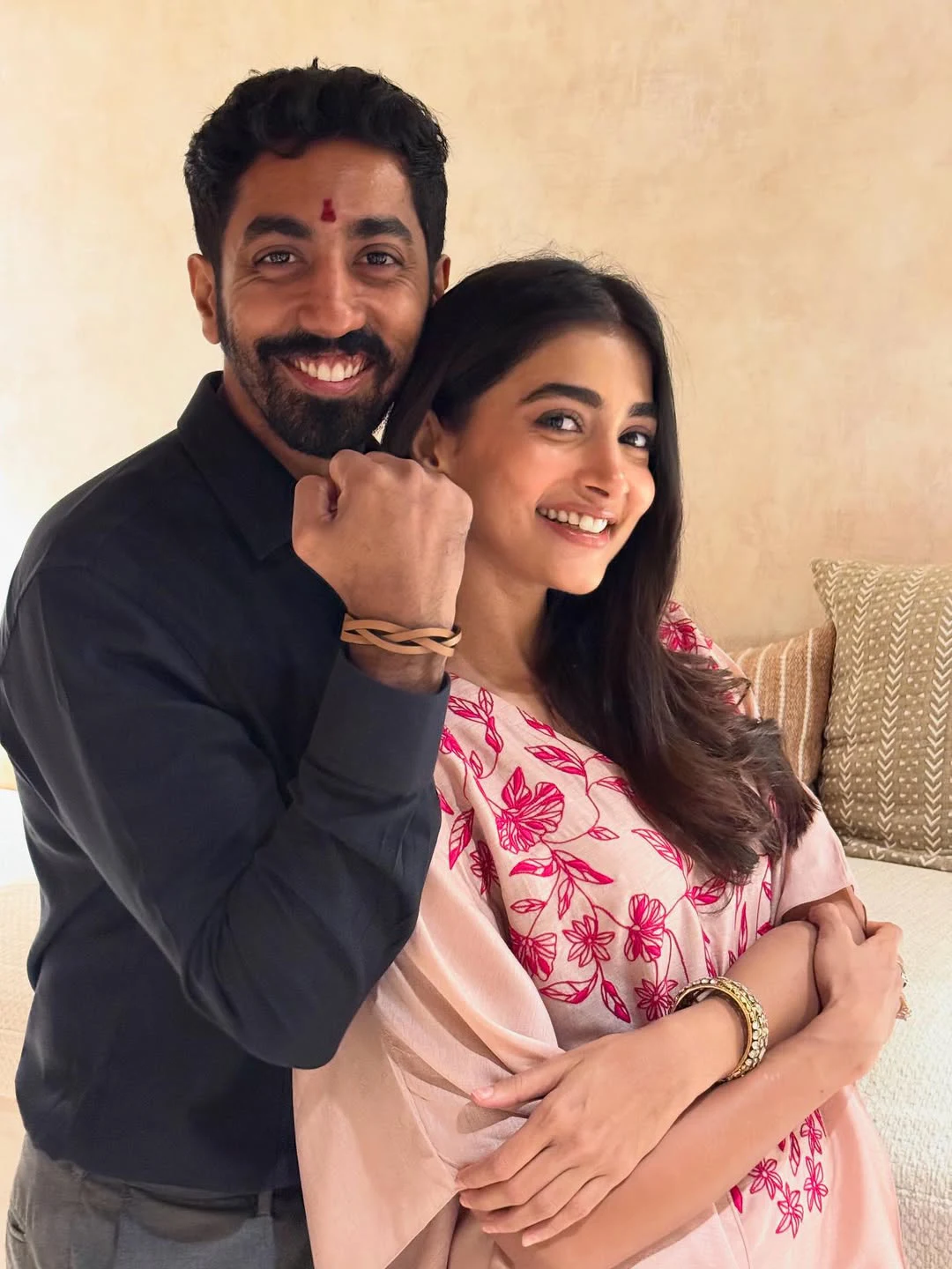 Pooja Hegde Rakhi Celebrations with her Brother Rishabh Hegde