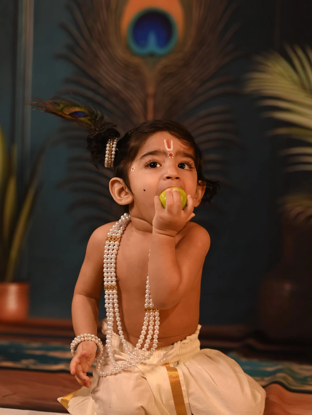 Pranitha Subhash Krishnashtami Special Photos with her Son