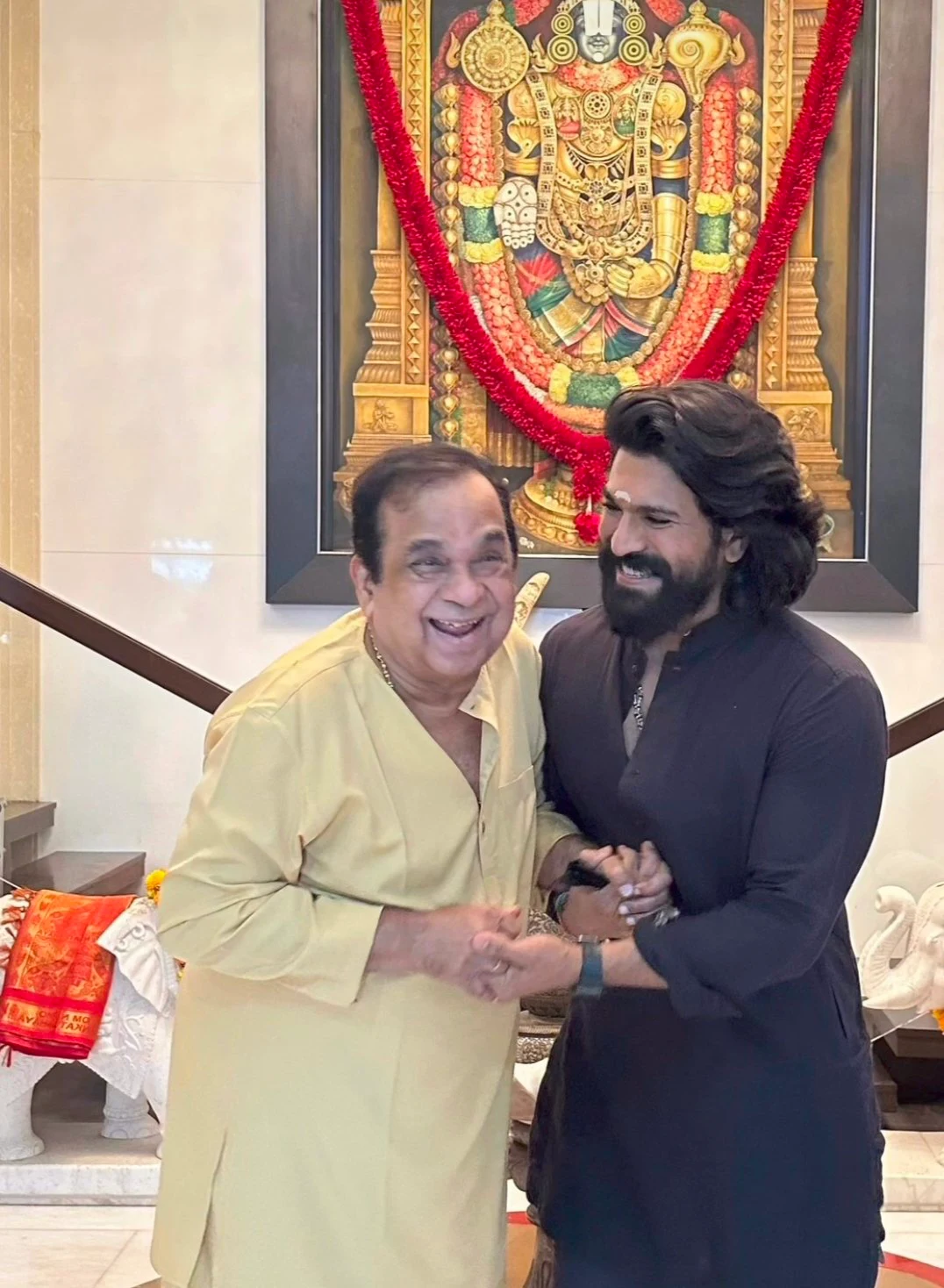 Ram Charan Meets Brahmanandam Family with Upasana