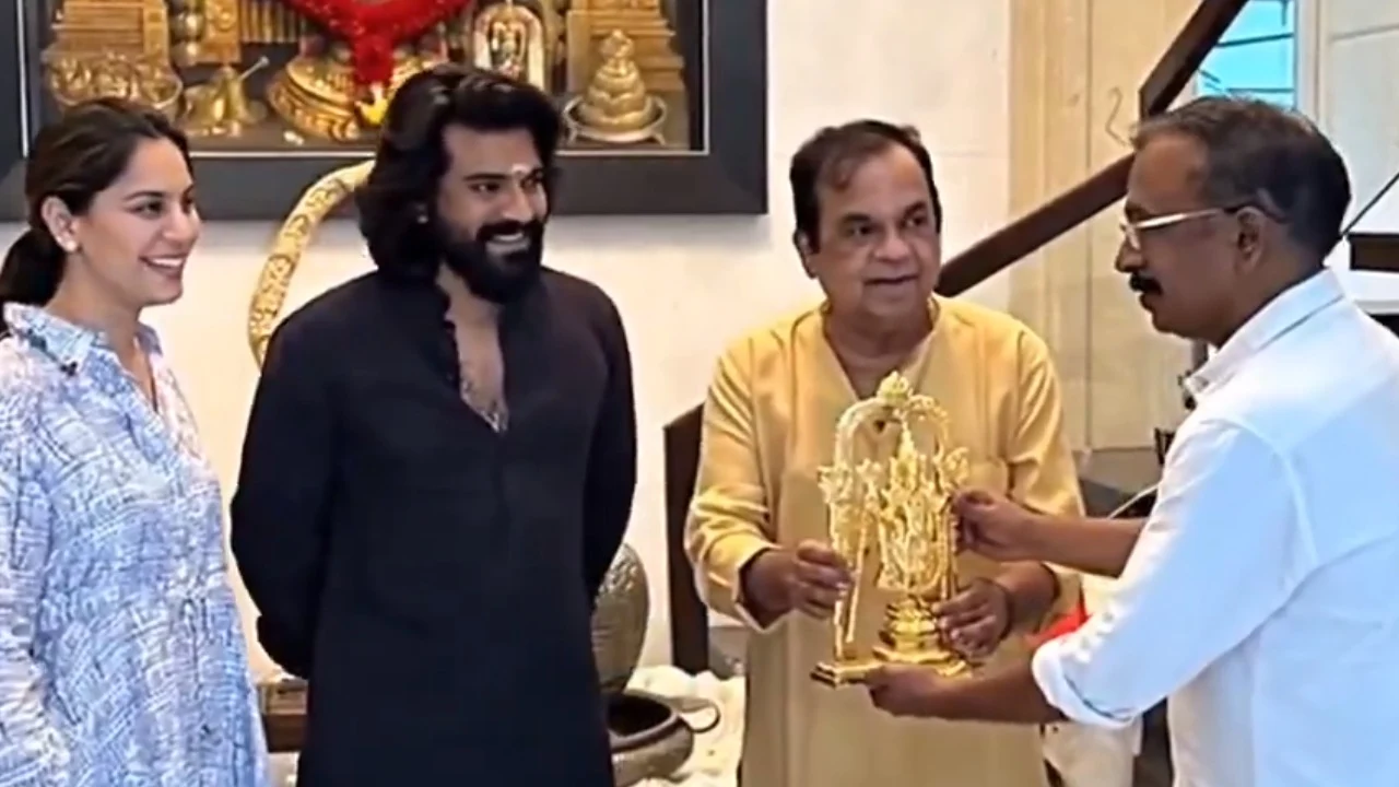 Ram Charan Meets Brahmanandam Family with Upasana