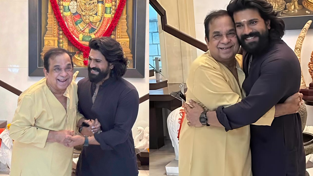 Ram Charan – Brahmanandam : హాస్యబ్రహ్మతో గ్లోబల్ స్టార్.. బ్రహ్మానందం ఫ్యామిలీని కలిసిన చరణ్.. ఫోటోలు వైరల్..
