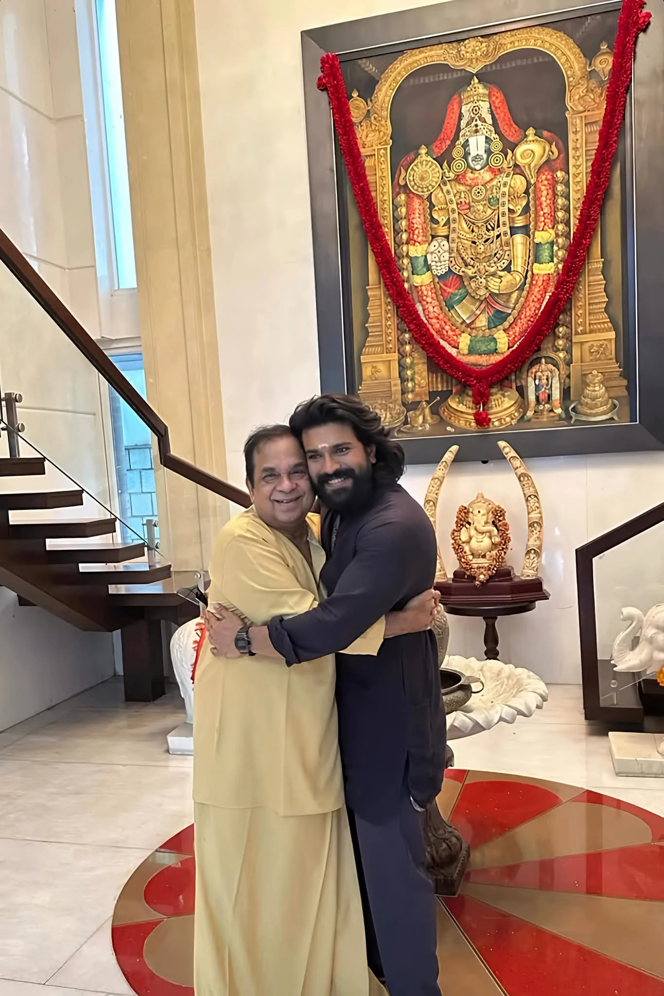 Ram Charan Meets Brahmanandam Family with Upasana