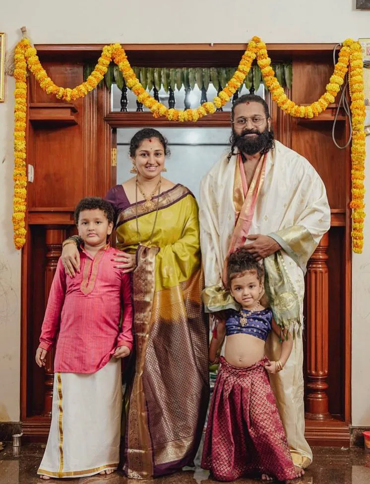 Rishab Shetty Varalakshmi Vratham Special Family Photos