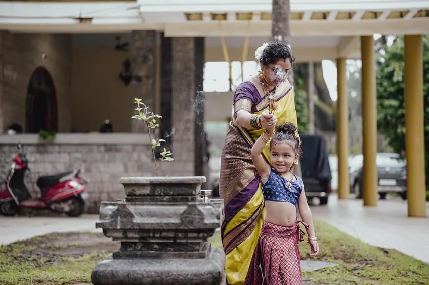 Rishab Shetty Varalakshmi Vratham Special Family Photos