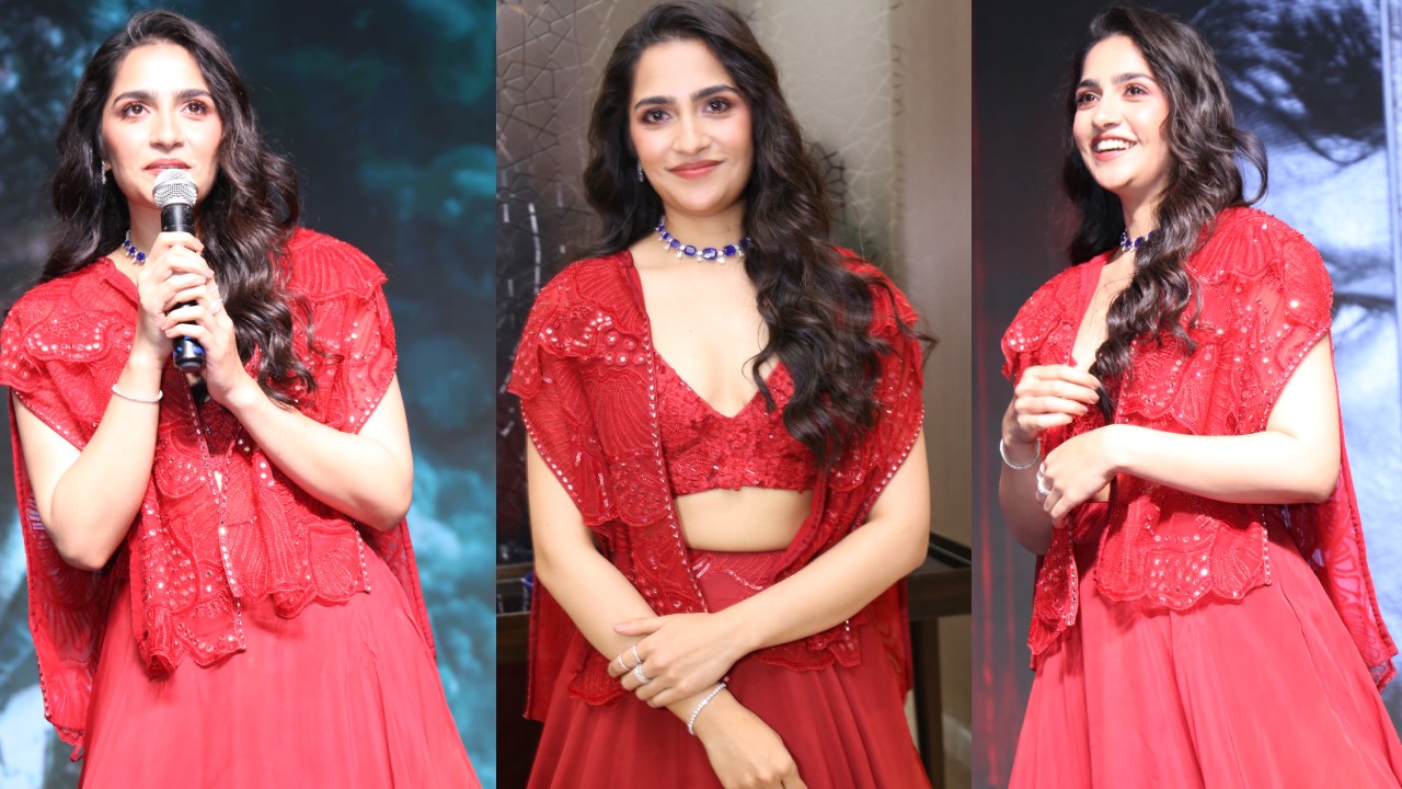 Rukmini Vasanth : ‘మదరాసి’ ప్రీ రిలీజ్ ఈవెంట్లో.. రుక్మిణి వసంత్ మెరుపులు.. ఫొటోలు..