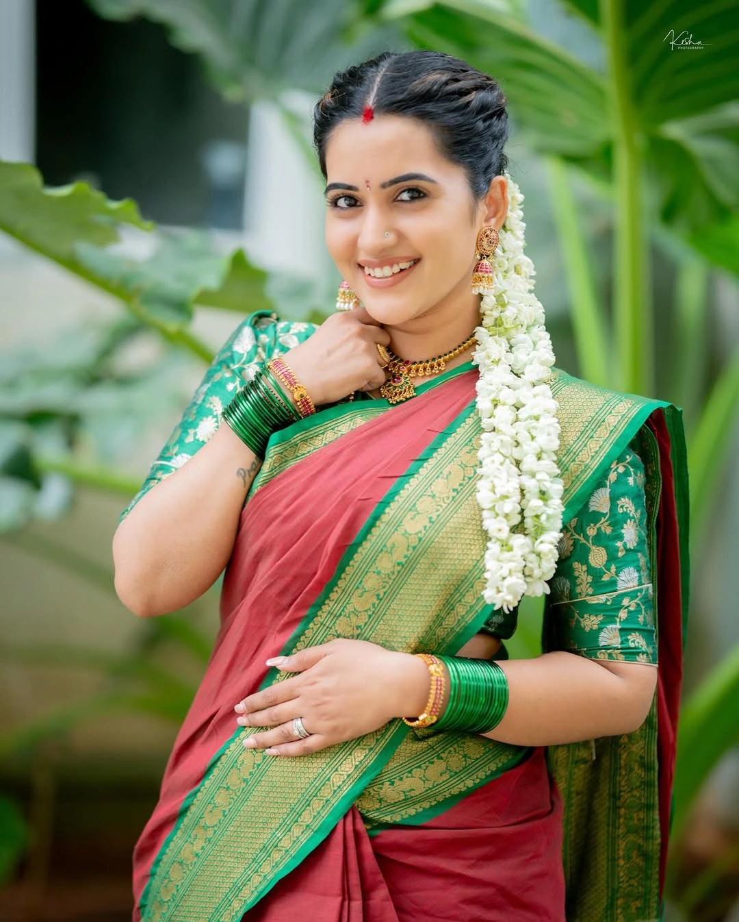 Varalakshmi Vratham Anchor Sravanthi Chokarapu Traditional Photos