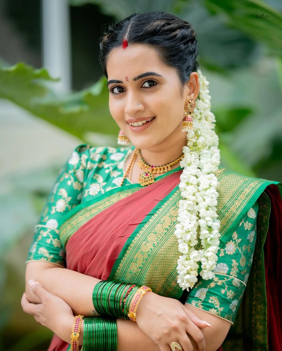 Varalakshmi Vratham Anchor Sravanthi Chokarapu Traditional Photos