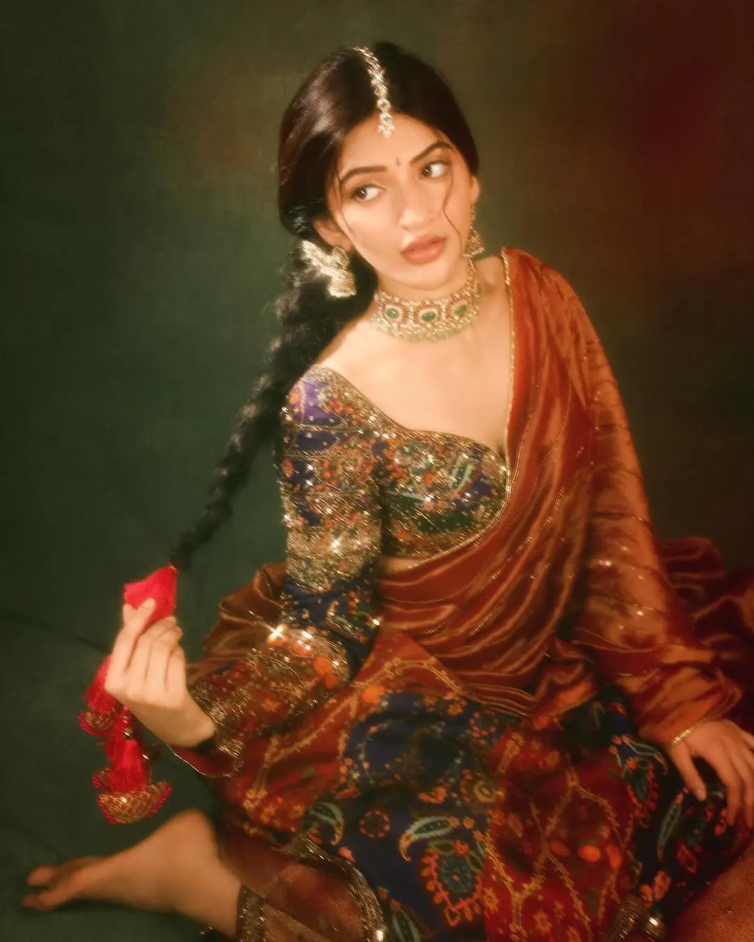 Sreeleela Shines in Traditional Dress