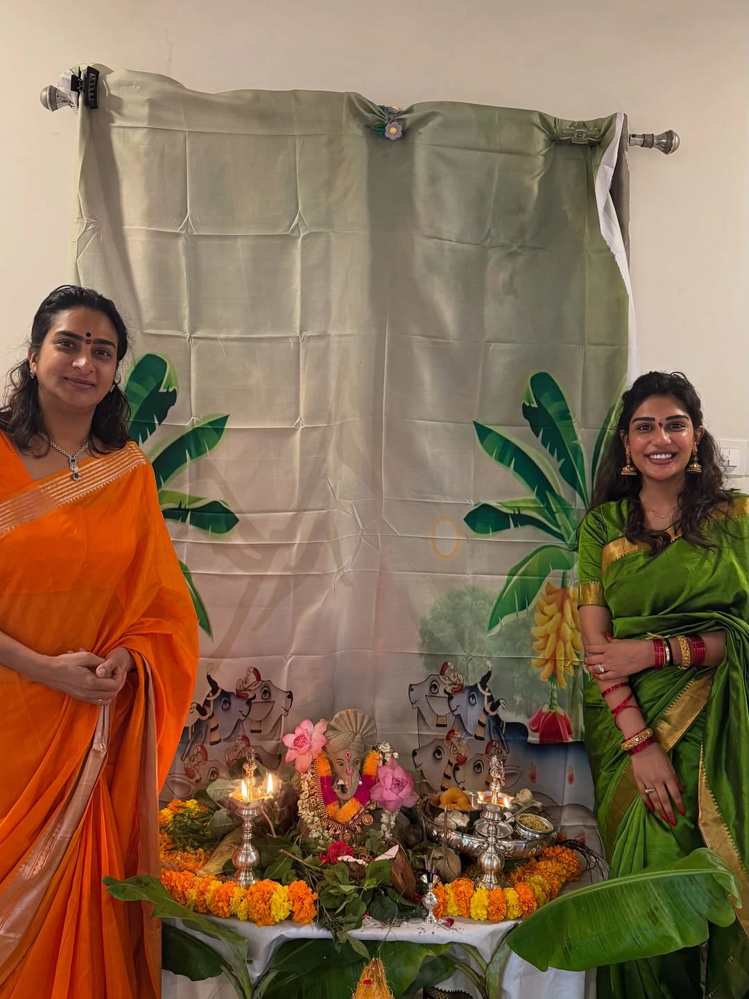 Supritha Vinayaka Chavithi Celebrations with her Mother Surekhavani