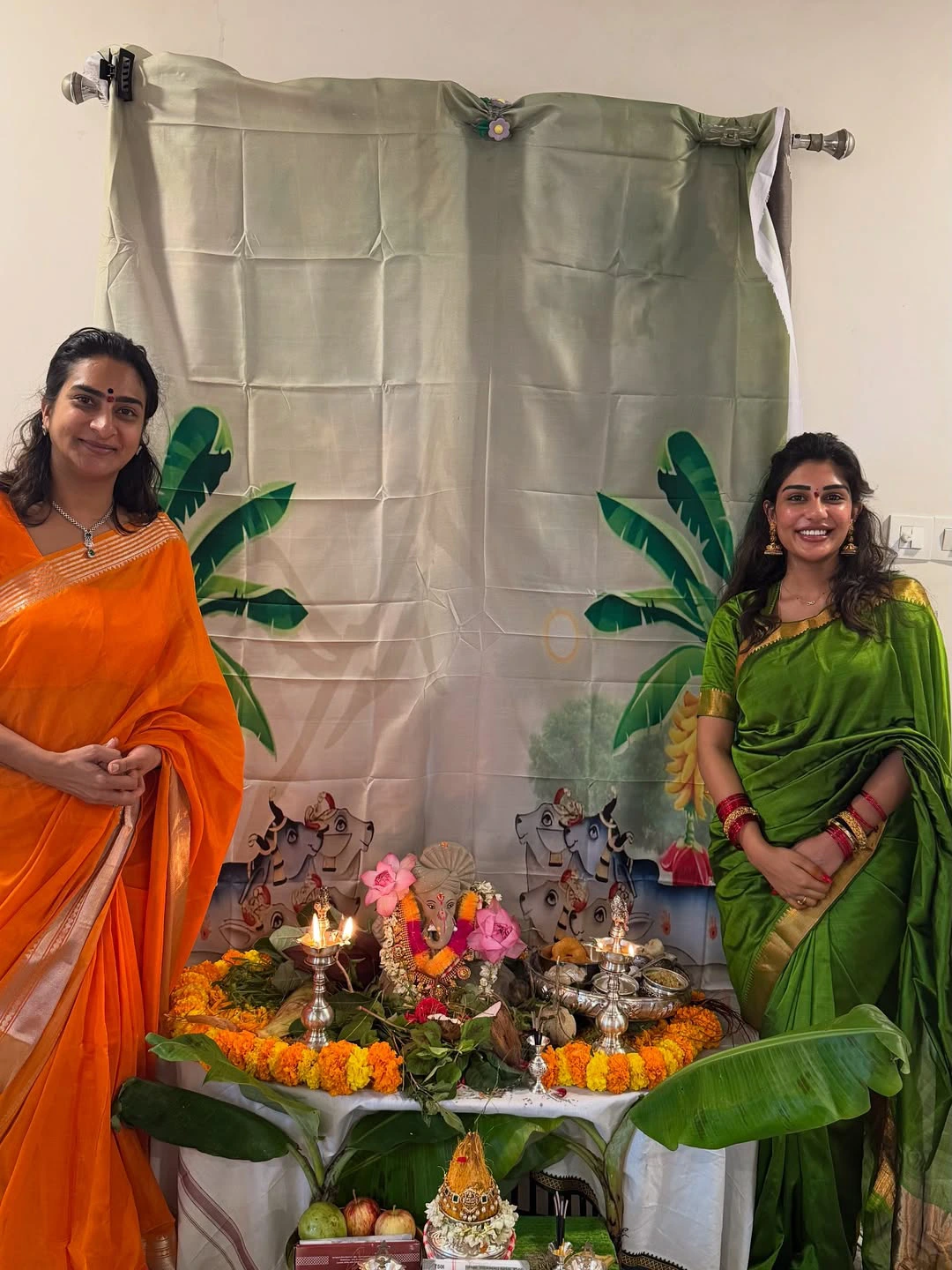 Supritha Vinayaka Chavithi Celebrations with her Mother Surekhavani