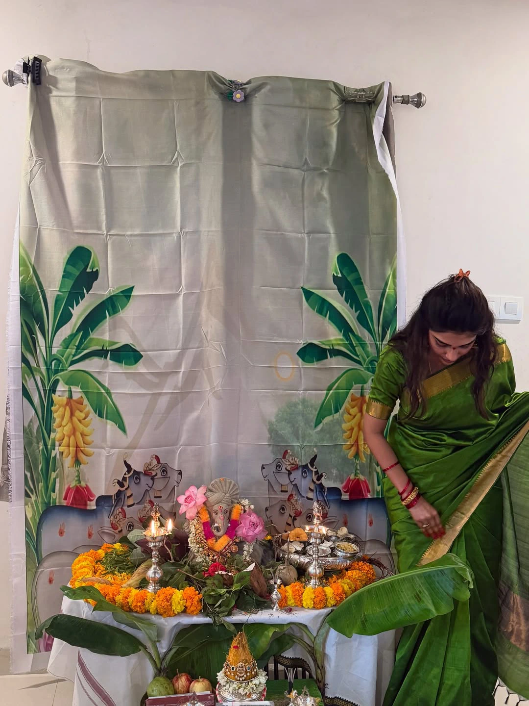 Supritha Vinayaka Chavithi Celebrations with her Mother Surekhavani