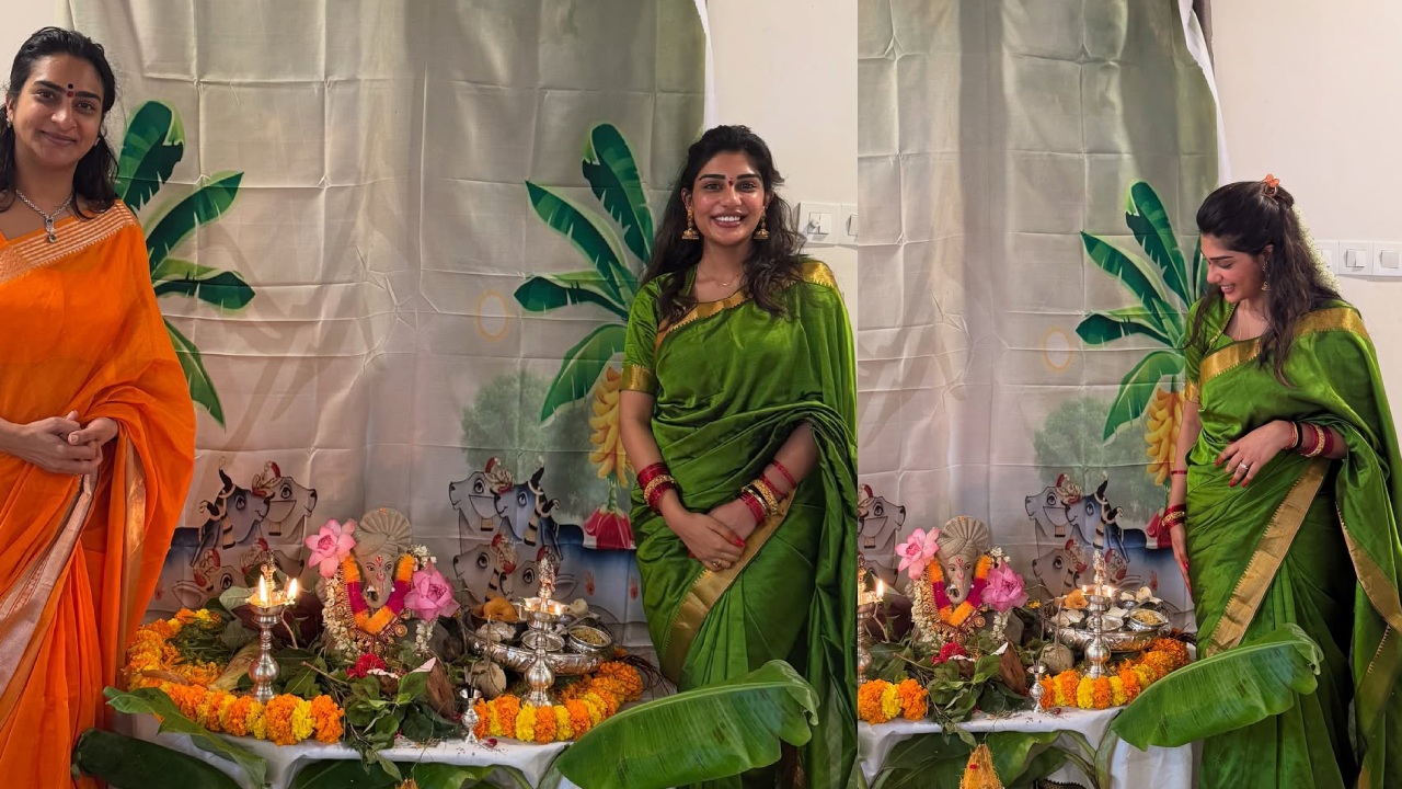 Supritha : తల్లి సురేఖవాణితో కలిసి సుప్రీత వినాయకచవితి పూజలు.. ఫొటోలు..