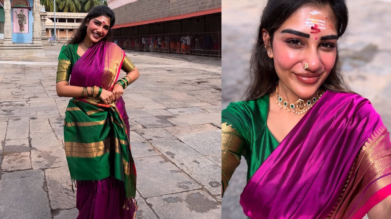 Supritha : వరలక్ష్మి వ్రతం, బర్త్ డే స్పెషల్.. చీరకట్టులో పద్దతిగా అందంగా సుప్రీత.. ఫొటోలు..