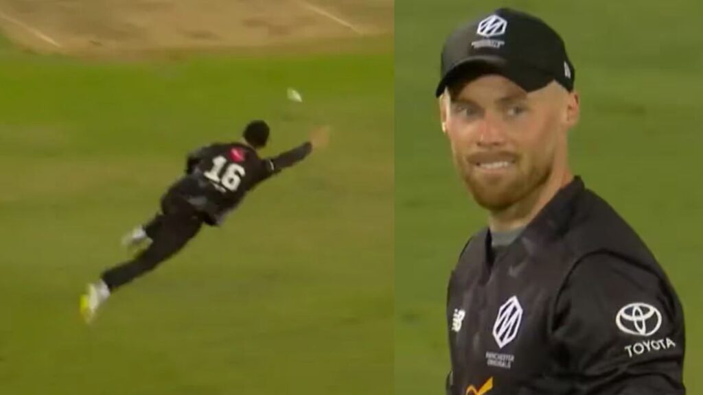 The Hundred 2025 Phil Salt took a surprising catch of max holden