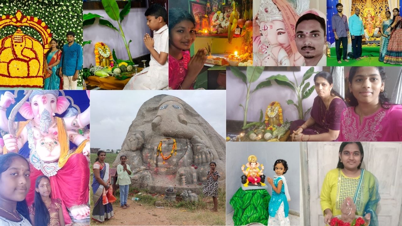 10TV Selfie with Ganesha: భక్తి శ్రద్ధలతో వినాయక చవితి.. గణేశ్ విగ్రహాలతో సెల్ఫీలు..
