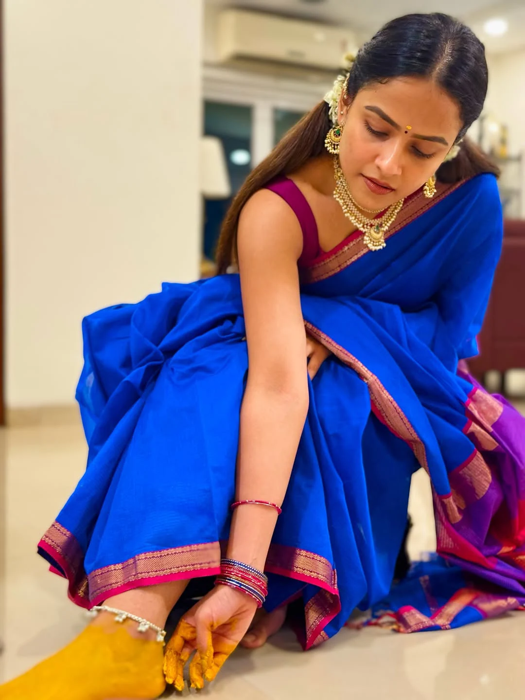 Vaishnavi Chaitanya Varalakshmi Vratham Traditional Photos