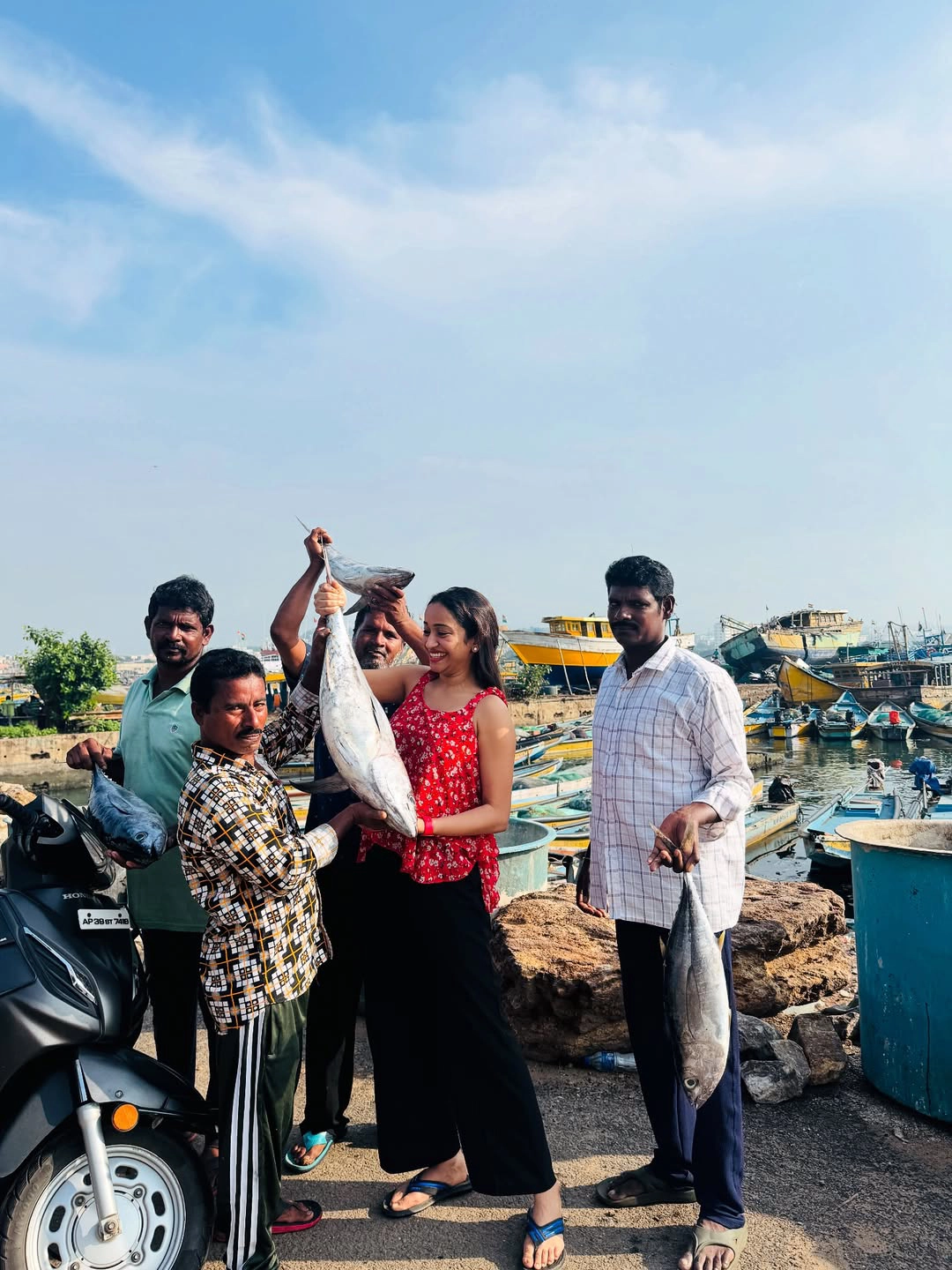 Vindhya Vishaka in Vizag Fish Market