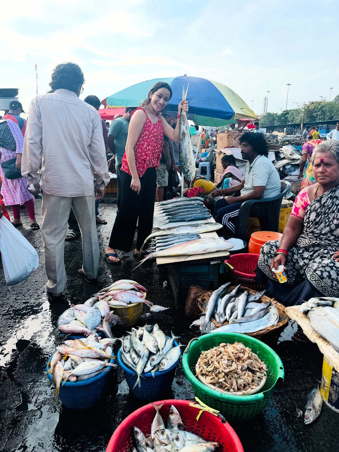 Vindhya Vishaka in Vizag Fish Market