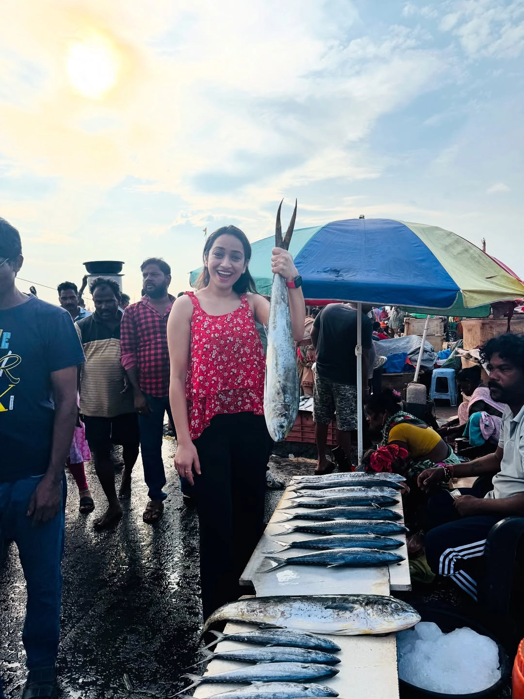 Vindhya Vishaka in Vizag Fish Market