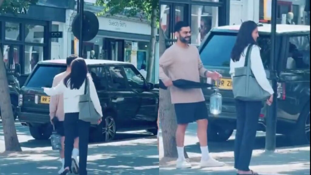 Virat Kohli and Anushka Sharma at london streets