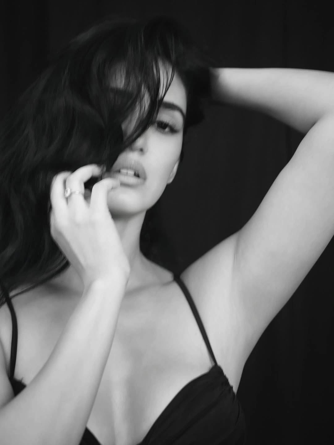 Disha Patani Stunning Looks in Black Dress