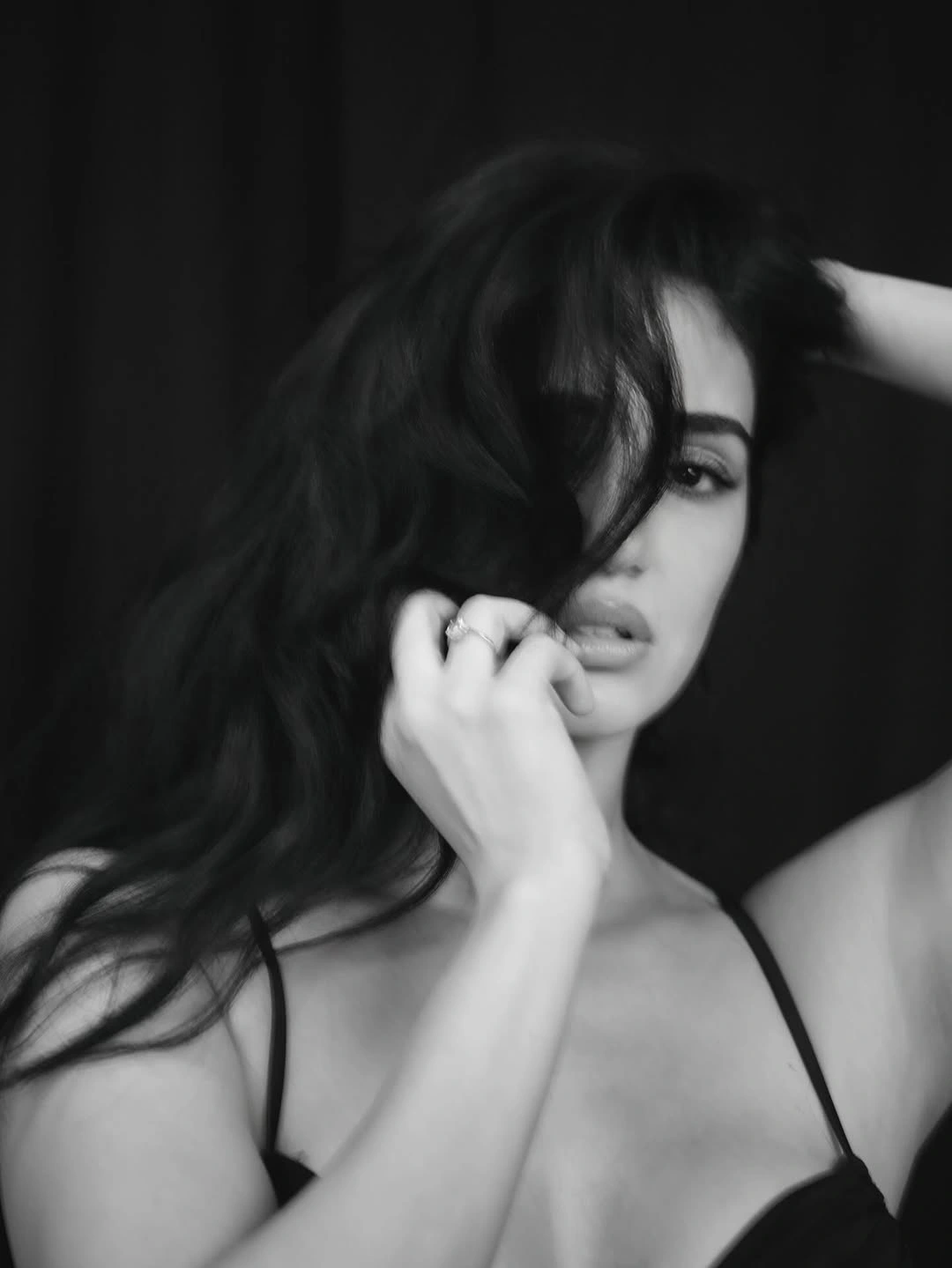 Disha Patani Stunning Looks in Black Dress