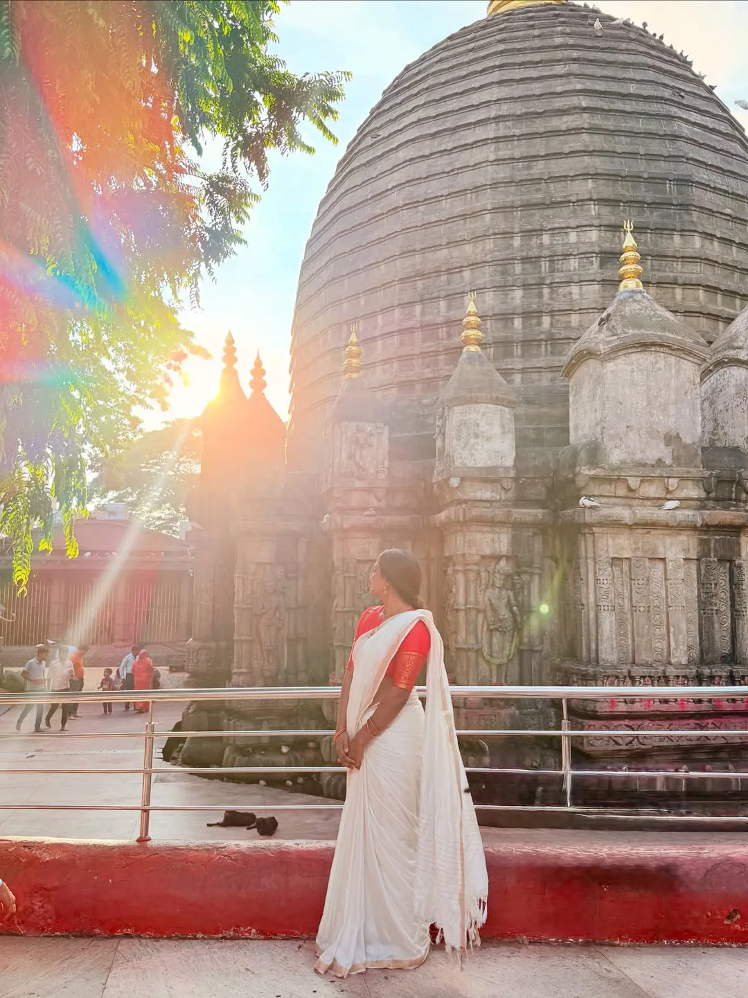 Niharika Konidela and Vithika Sheru Visited Assam Kamakhya Temple