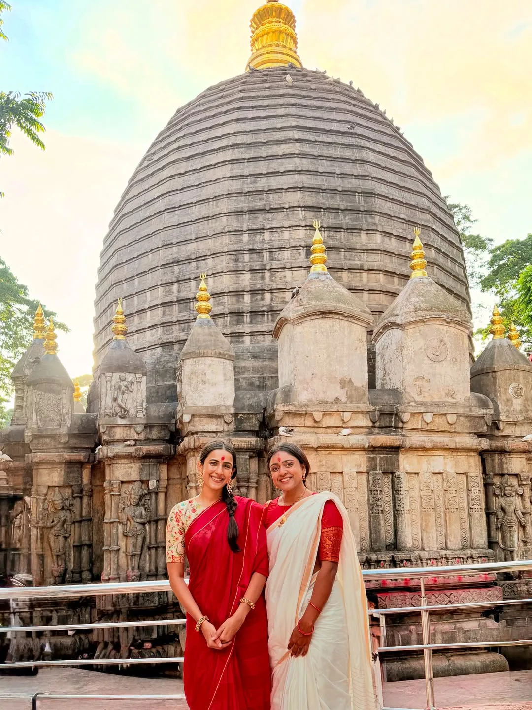 Niharika Konidela and Vithika Sheru Visited Assam Kamakhya Temple