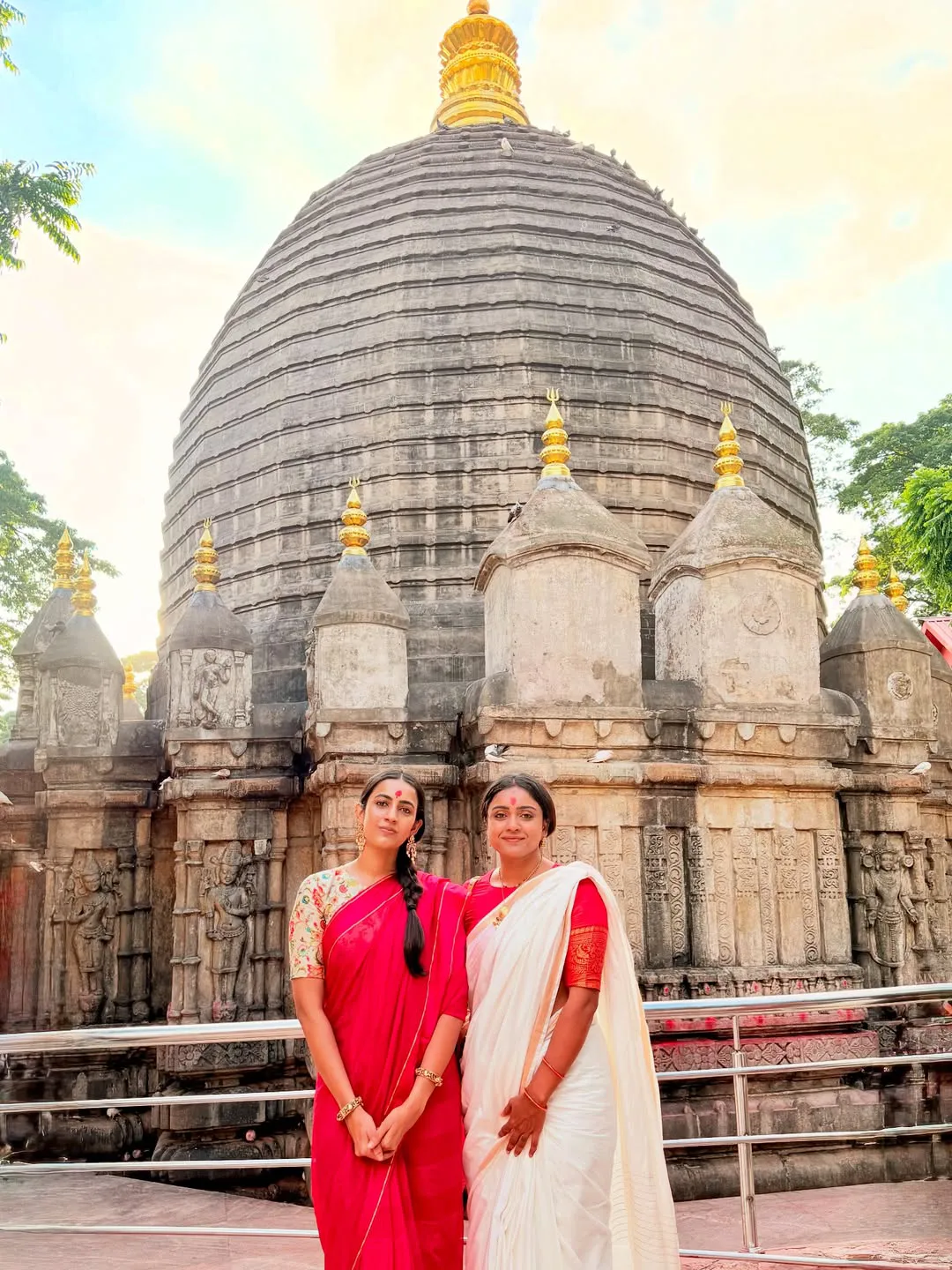 Niharika Konidela and Vithika Sheru Visited Assam Kamakhya Temple