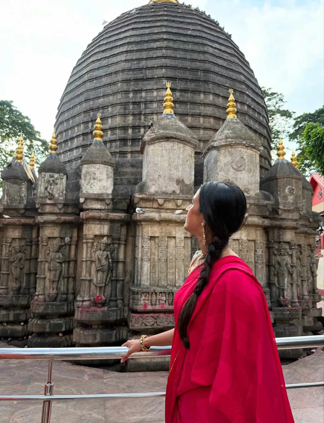 Niharika Konidela and Vithika Sheru Visited Assam Kamakhya Temple
