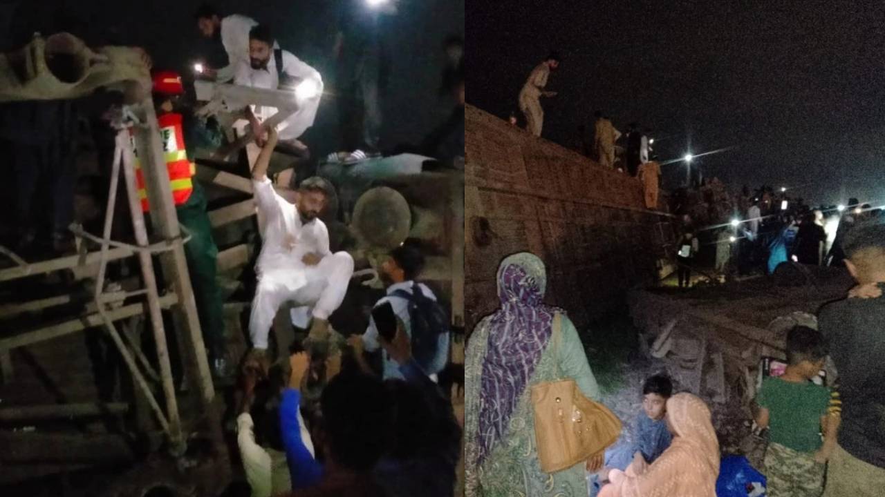పాకిస్తాన్లో తృటిలో తప్పిన ఘోర ప్రమాదం.. పట్టాలు తప్పిన ప్యాసింజర్ రైలు.. భయంతో పరుగులు పెట్టిన ప్రయాణికులు పాకిస్తాన్లో తృటిలో తప్పిన ఘోర ప్రమాదం.. పట్టాలు తప్పిన ప్యాసింజర్ రైలు.. భయంతో పరుగులు పెట్టిన ప్రయాణికులు