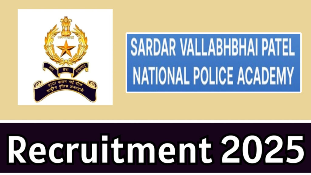 notification released for hyd police academy jobs