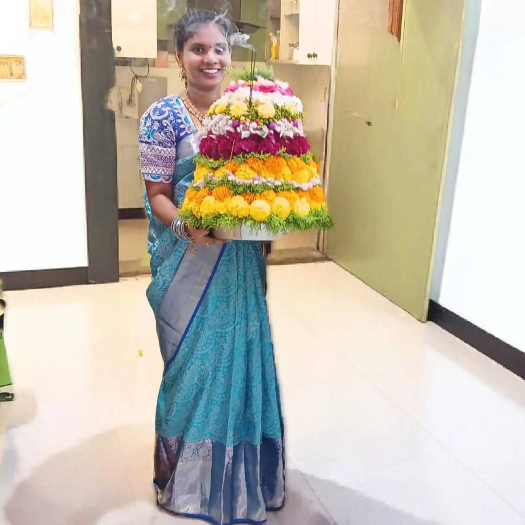 10TVs Selfie With Saddula Bathukamma