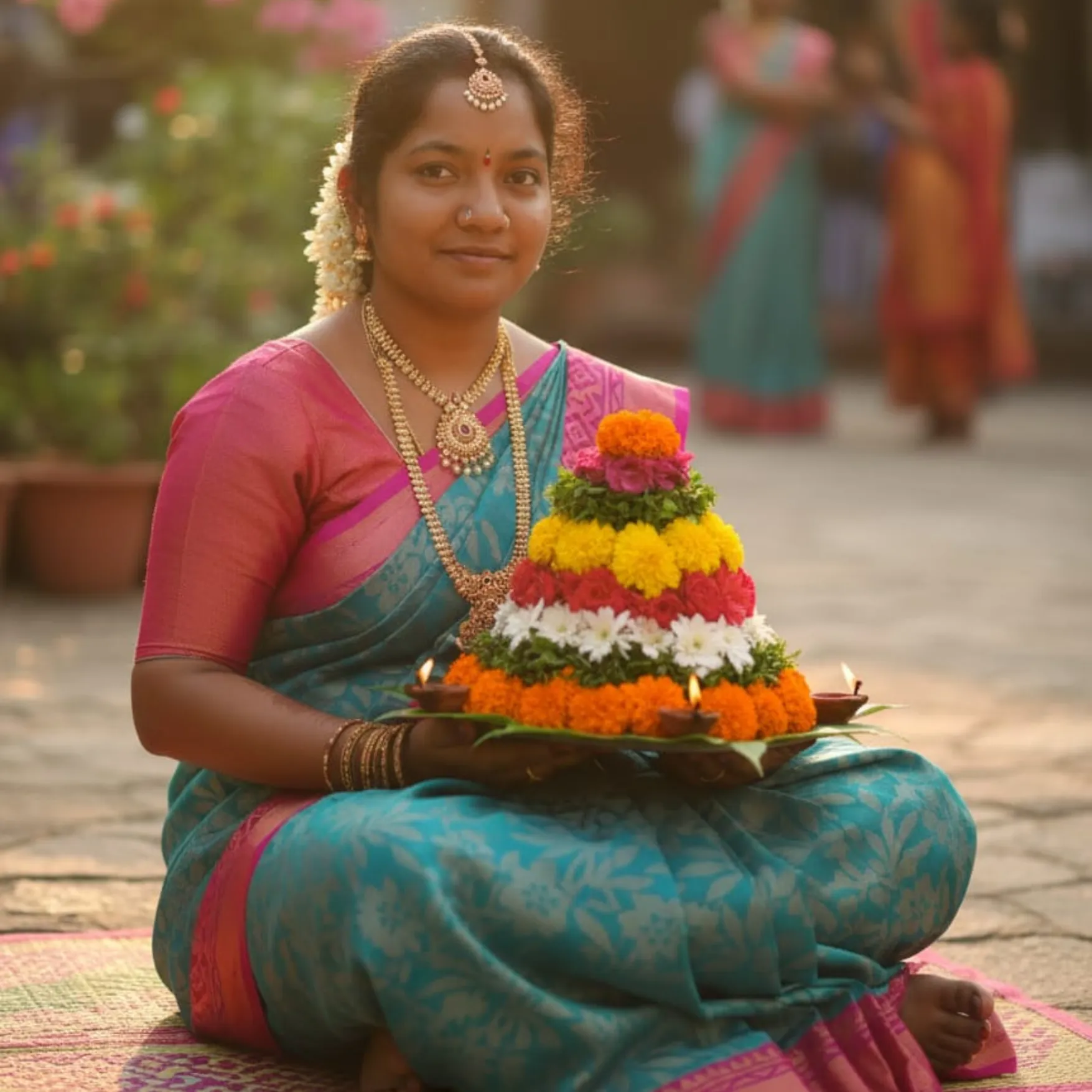 10TVs Selfie With Saddula Bathukamma